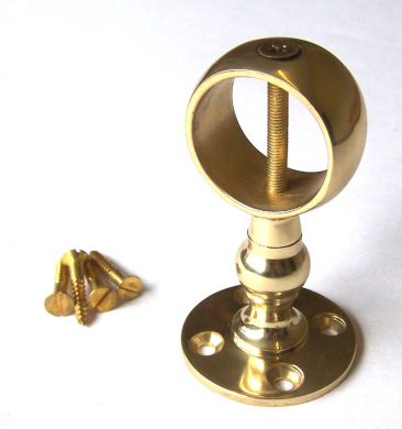 Brass support bracket for rope